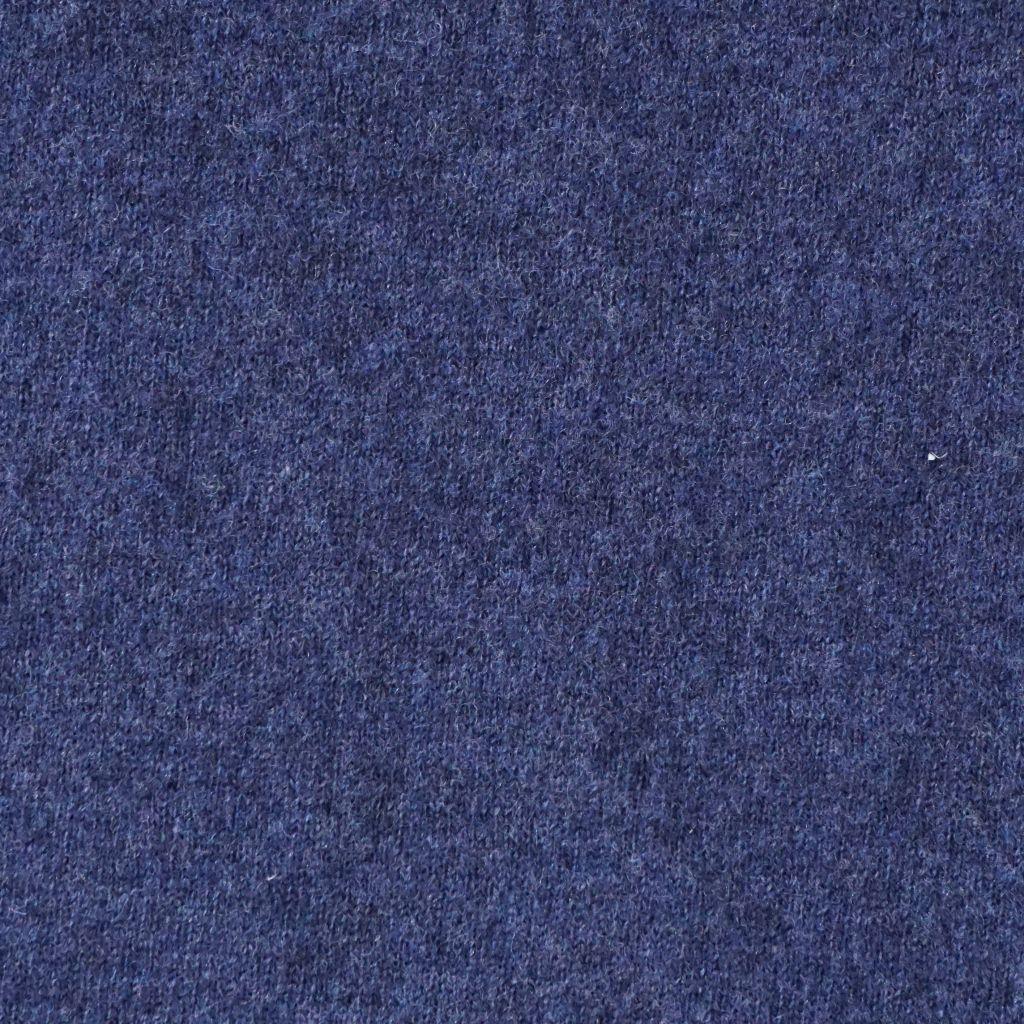 Merinostrick aus Italien Schurwolle blau melange